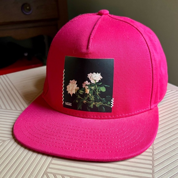 Vans Accessories - Vans Bragg Jazzy Pink Snapback Hat in Hot Pink NWOT Floral Graphic 🌸🌹🌺🌷🪷🌼